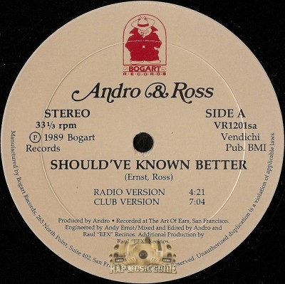 Andro & Ross - Should've Known Better / You're My Girl