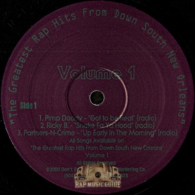 Various Artists - The Greatest Rap Hits From Down South New Orleans