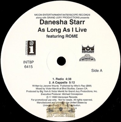 Danesha Starr - As Long As I Live