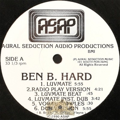 Ben B. Hard - Luvmate / It's A Small Thang