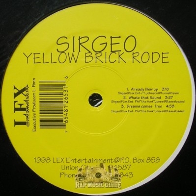 Sirgeo - Yellow Brick Rode EP