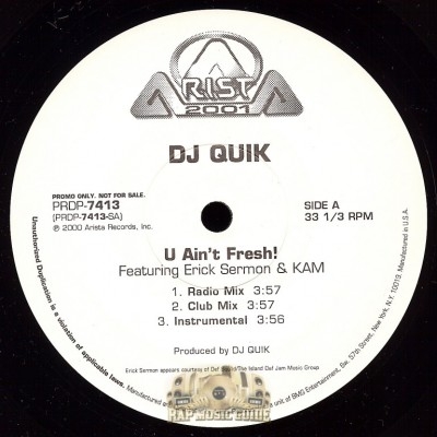 DJ Quik - U Ain't Fresh/ Speak On It